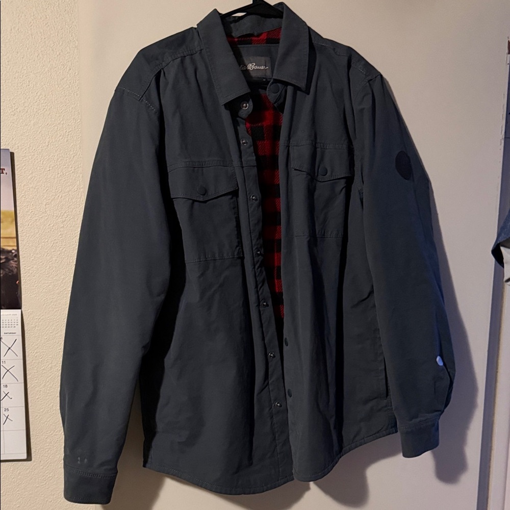 Eddie Bauer Dark Gray Shirt Jacket